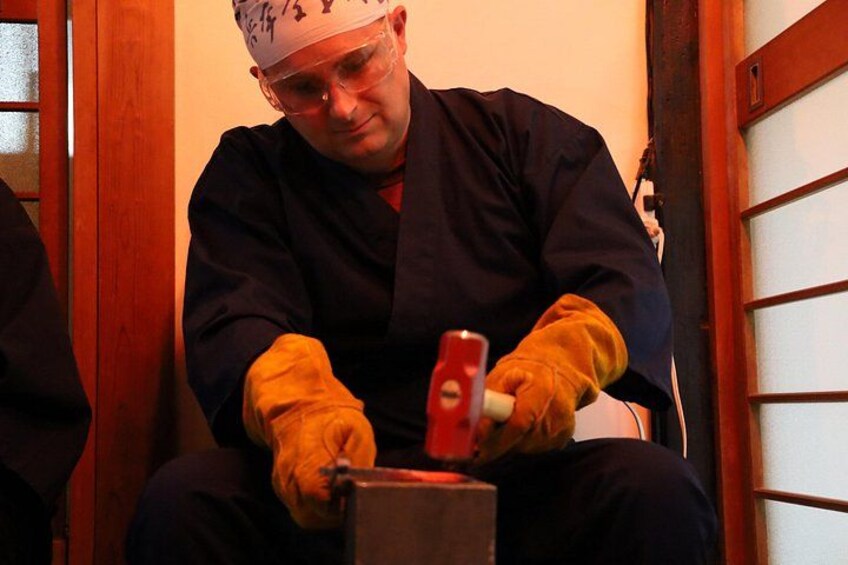 Authentic Knife Making Experience at a Blacksmith in Kyoto 2