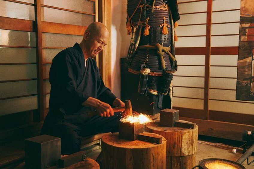 Authentic Knife Making Experience at a Blacksmith in Kyoto 1