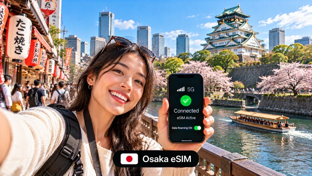 Osaka: Roaming Internet with eSIM Mobile Data Plan 1