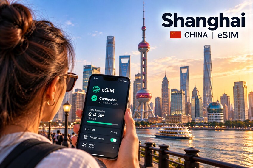 Shanghai: Roaming China Internet with eSIM Mobile Data Plan 1