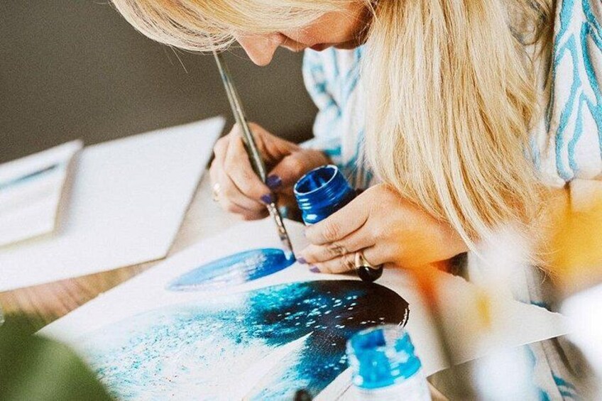 Abstract Watercolor Workshop Inspired by Tenerife’s Beauty 4