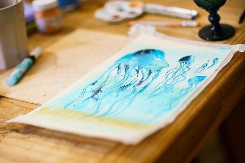 Abstract Watercolor Workshop Inspired by Tenerife’s Beauty 3