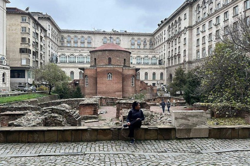 Part of the ruins of Serdica city with the oldest church "St George" (4 c.) 3