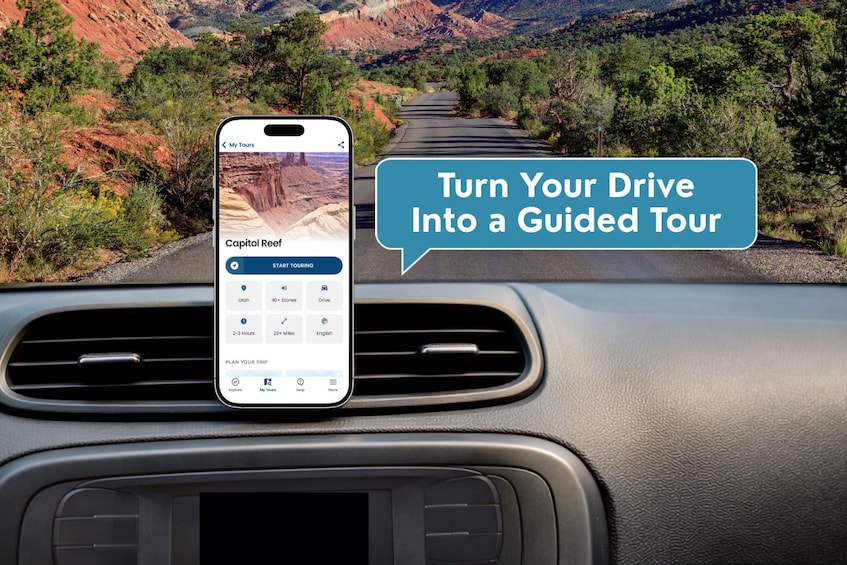 Explore Capitol Reef Self-Guided Driving Audio Tour Via App 3