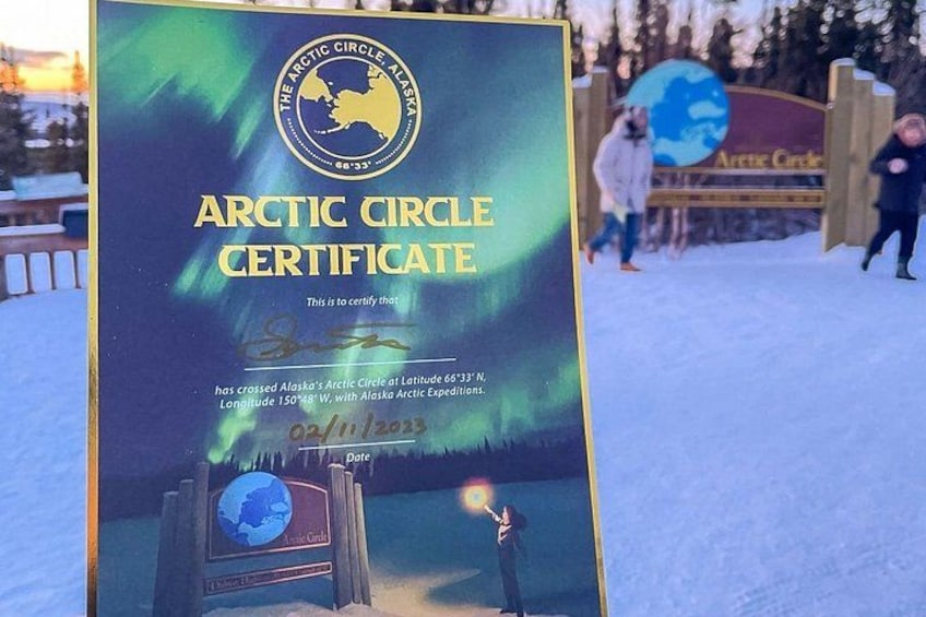 Certificado por cruzar el Círculo Polar Ártico. 2