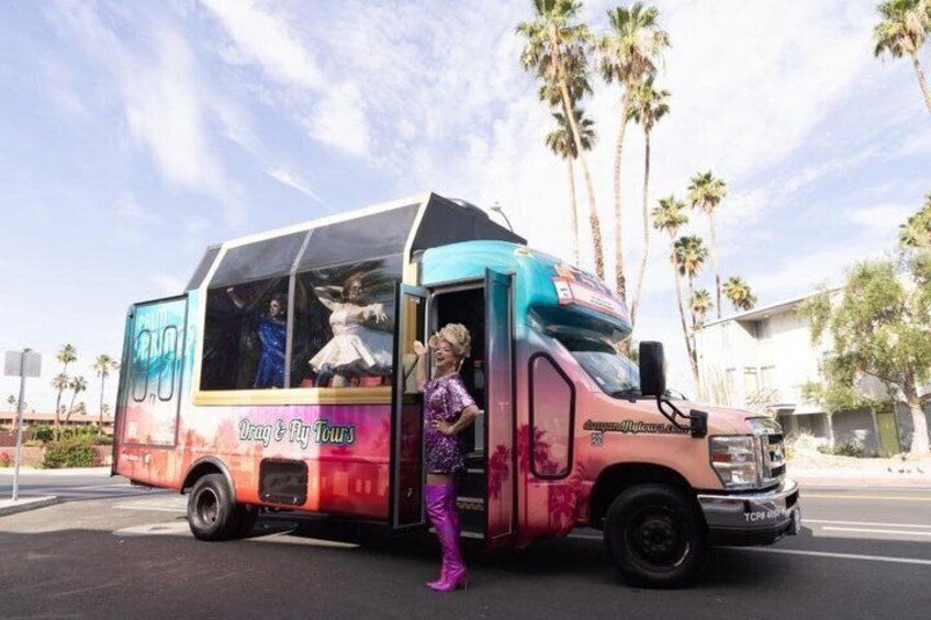 Drag Queen Hosted Palm Springs Sightseeing Bus Tour 5