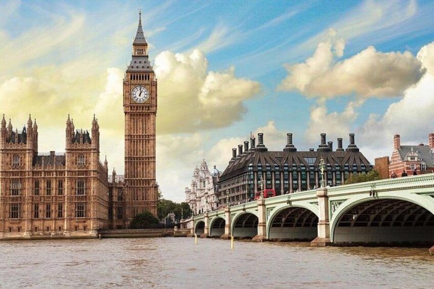 The Houses of Parliament, Big Ben, and the River Thames. 3