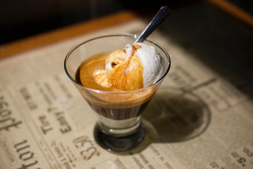 Affogato ( Gelato Gelato topped with espresso coffee) I died and went to Heaven!!) 2