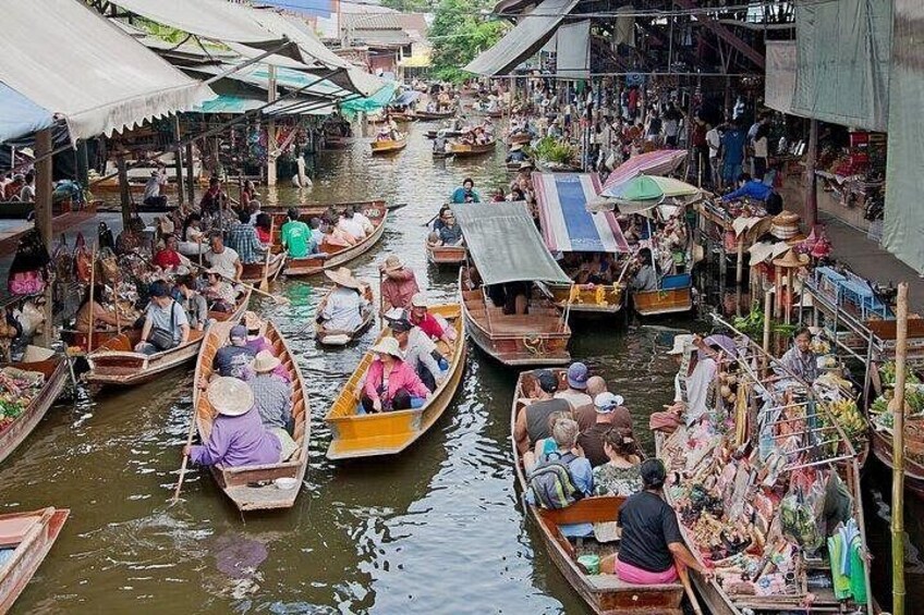 Damnoen Floating Market Tour With Optional Erawan Waterfall Visit 2