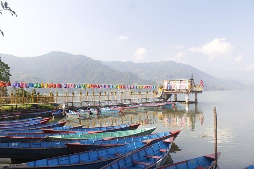 Pokhara Sarangkot Sunrise, boating and Peace Pagoda Hike 2