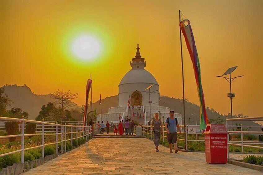 Pokhara Sarangkot Sunrise, boating and Peace Pagoda Hike 5