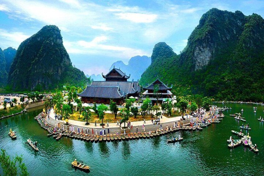 From Ninh Binh: Bai Dinh, Hoa Lu, Trang An, Mua Cave, Small Group 2