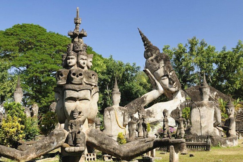 Laos Vientiane Buddha Park Exploration 5