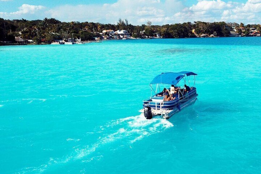 BACALAR Seven Color Lagoon Boat Excursion from Costa Maya