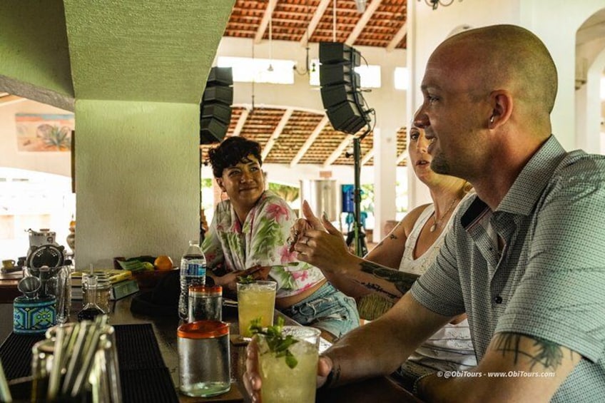 When you arrive, you will be greeted with a welcome cocktail, fresh fruit, cold water, and time to settle in before the tour starts. 4