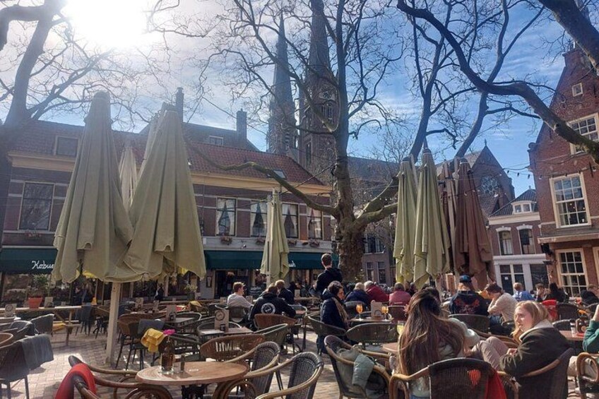 Beestenmarkt square in Delft 2