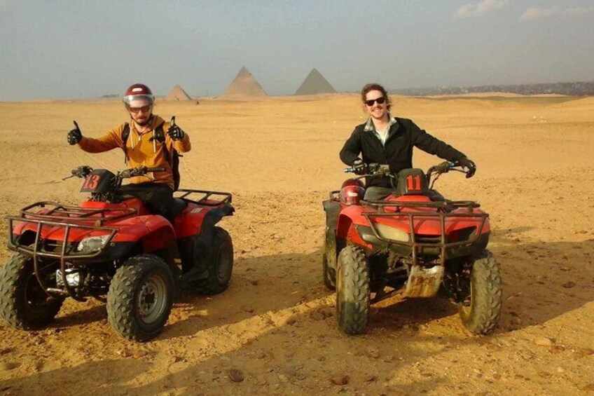 Explore the golden sands of Giza and discover the ancient pyramids while enjoying an action-packed ATV ride. 3