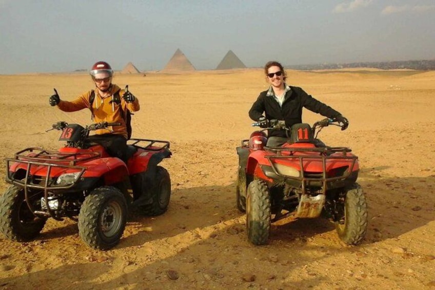 Explore the golden sands of Giza and discover the ancient pyramids while enjoying an action-packed ATV ride. 4