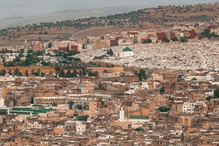 Panoramic view the Fes old Medina 4