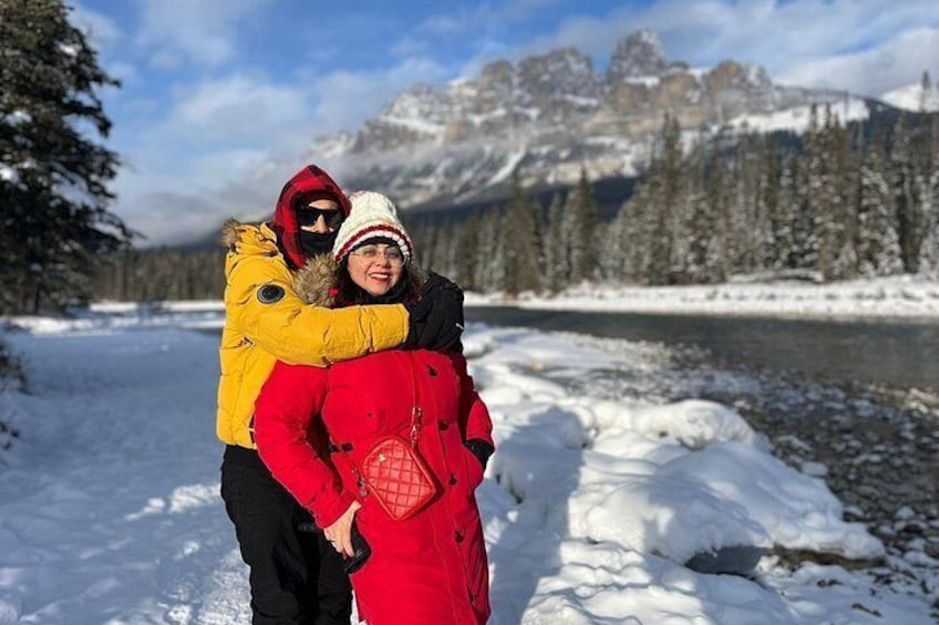 Take a photo in front of the stunning Castle Mountain. 4