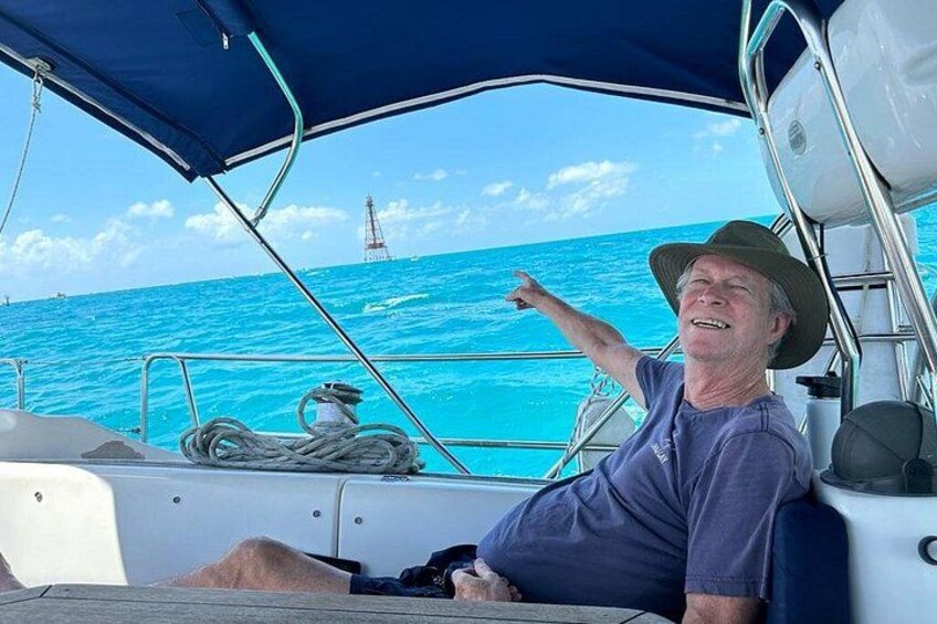 We'll sail right by the famous Sombrero Reef Lighthouse 2