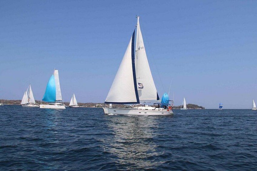Our sailboat is named Chao Lay. The boat has completed one complete circumnavigation of the globe crossing the Atlantic, Pacific, and Indian Oceans. 5