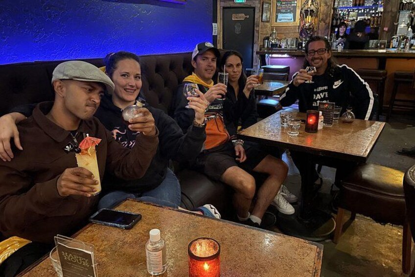Finishing up with a delicious cocktail at the Golden Moon Speakeasy. 4