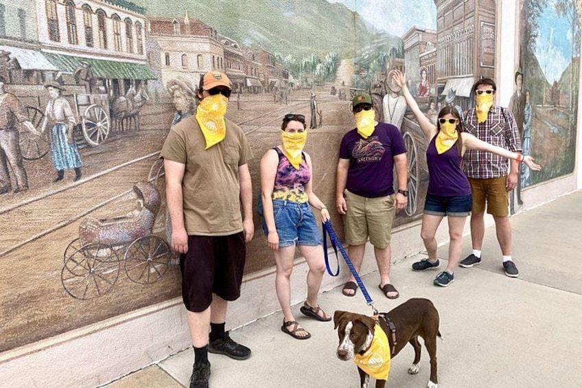 Step back into 1913 in front of Golden's Historic Mural. 3