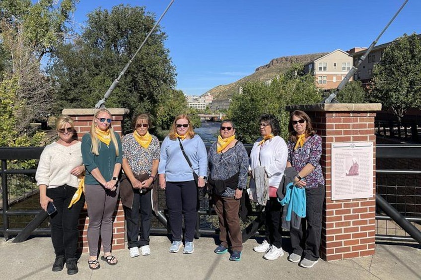 Snagging a photo in front of the Coors Brewery. 5