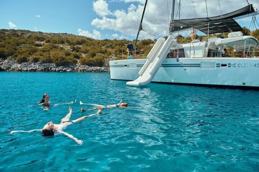 Premium Catamaran Cruise to Marathi Bay with Lunch from Chania 2