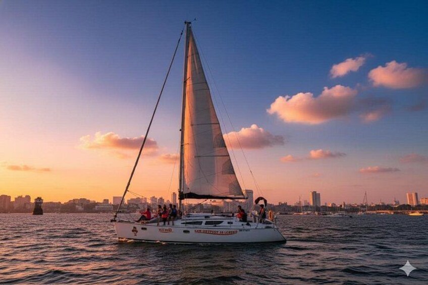 Yachting Adventure Amidst Mumbai's Coastal Charm on Premium Yacht 1