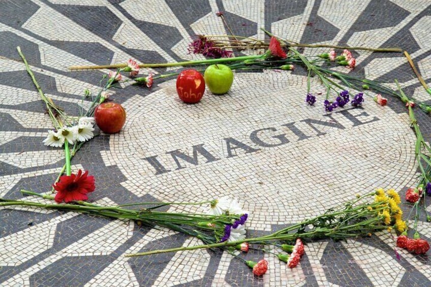 Strawberry Fields -IMAGINE mosaic John Lennon's memorial 2