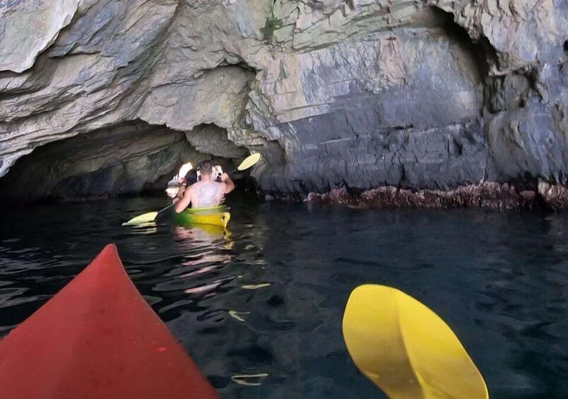Picture 5 for Activity Maratea: Kayak Tour to Sea Caves and Black Beach 2