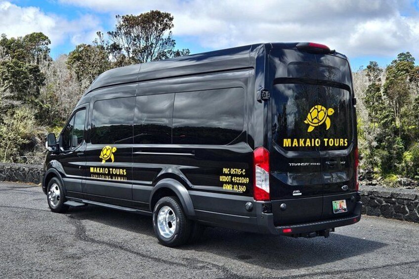 New luxury 15 passenger vans with reclining chairs and new features for your guests! 3