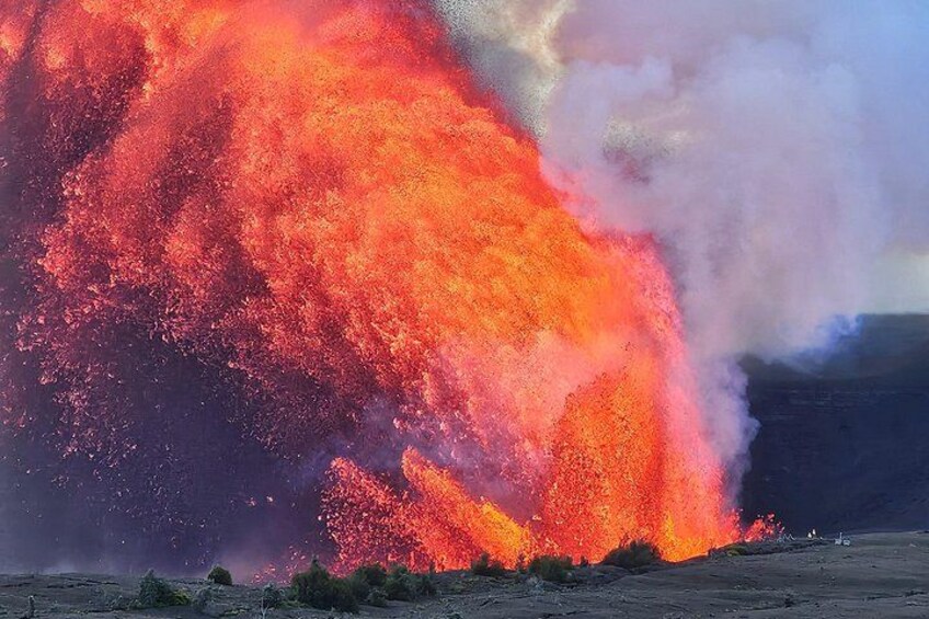Episode 38 eruption at Halemaumau Crater on Kilauea Hawaii 3