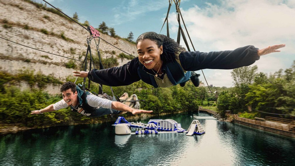 Kent: 720m Zip Wire Flight Over Bluewater Quarry 1