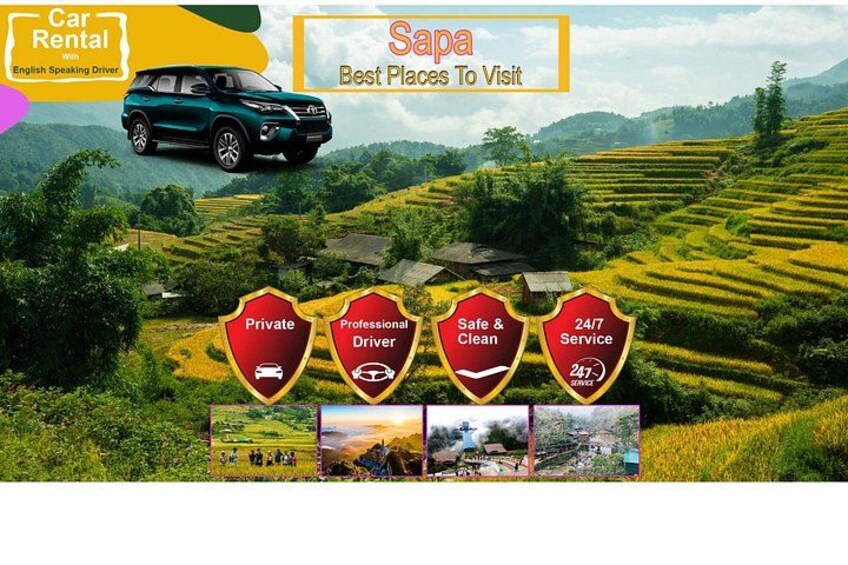 Sapa Private Car Service – Half Day and Full Day with English-speaking Driver 1