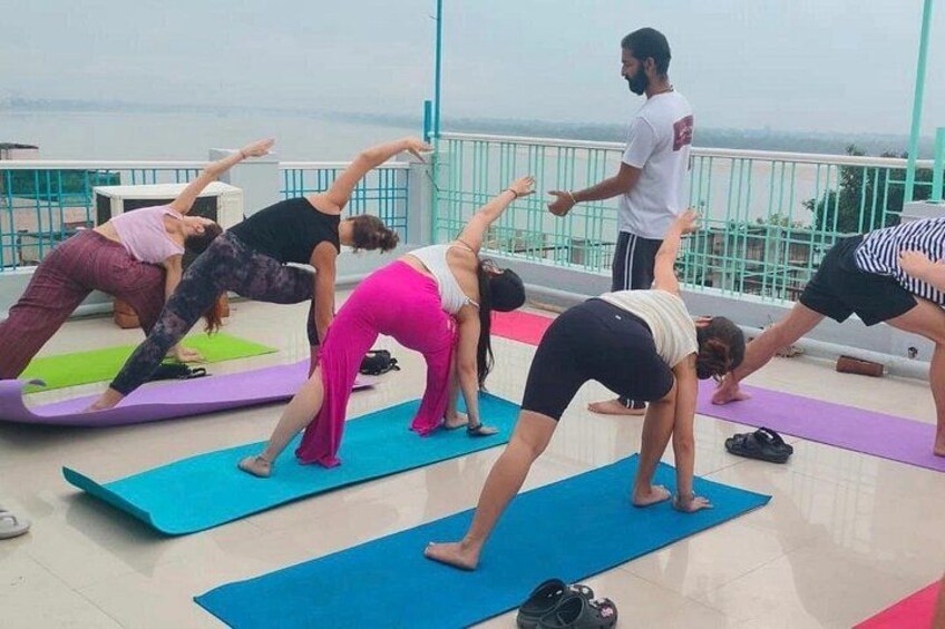 Yoga In Varanasi: Sunrise Yoga with Ayush 2