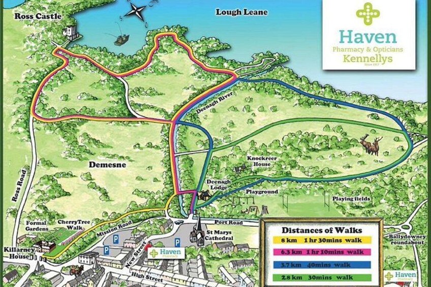 Some great walking and cycling routes. Our guides are happy to offer some helpful advice to guests. 3