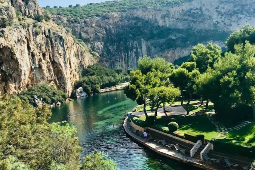 Lake Vouliagmeni Thermal Spa And Temple Of Poseidon Tour 5
