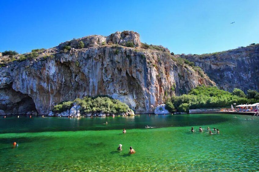Lake Vouliagmeni Thermal Spa And Temple Of Poseidon Tour 1