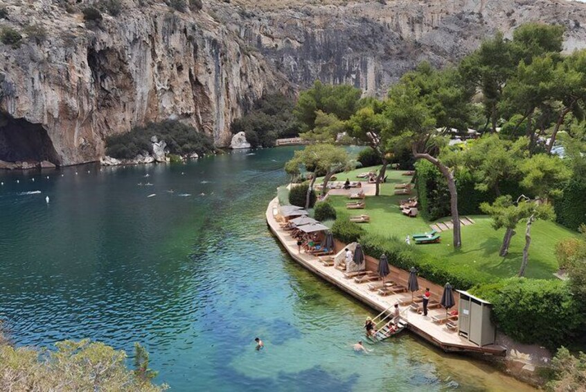 Lake Vouliagmeni Thermal Spa And Temple Of Poseidon Tour 4