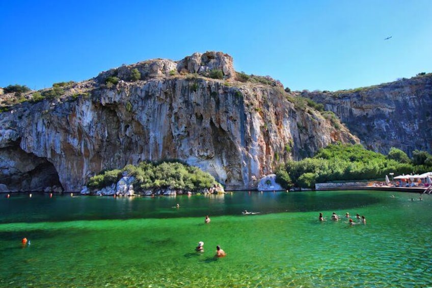 Lake Vouliagmeni Thermal Spa And Temple Of Poseidon Tour 1