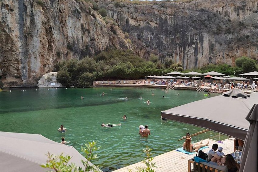 Lake Vouliagmeni Thermal Spa And Temple Of Poseidon Tour 4