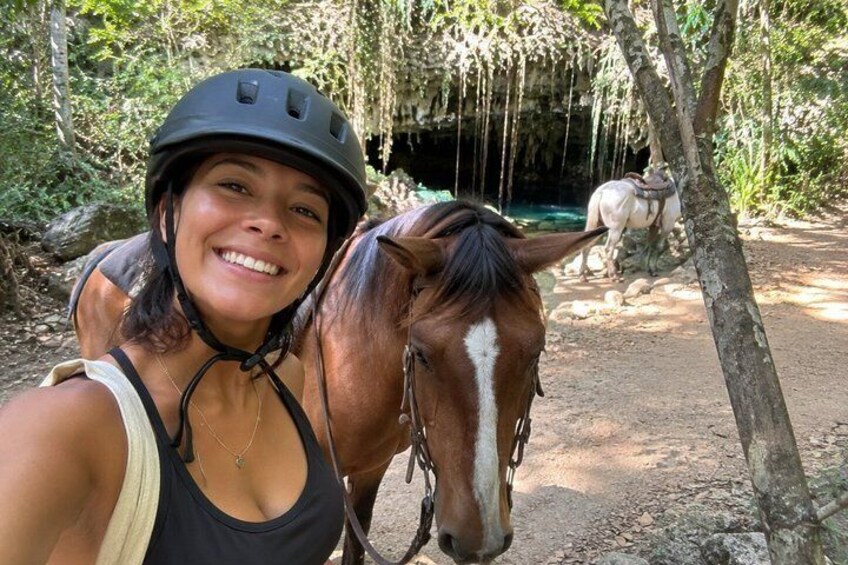Cozumel Private Jungle Horseback Ride with Cenote & Cave 1