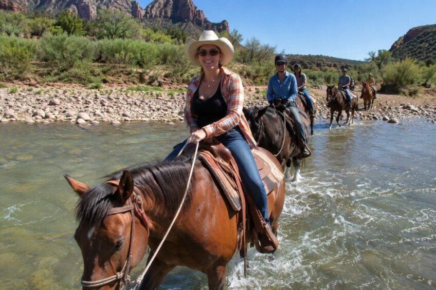 Sedona: Scenic Horseback Trail Ride & River Crossing 1