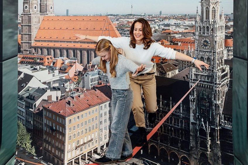 Slackline over Marienplatz 5