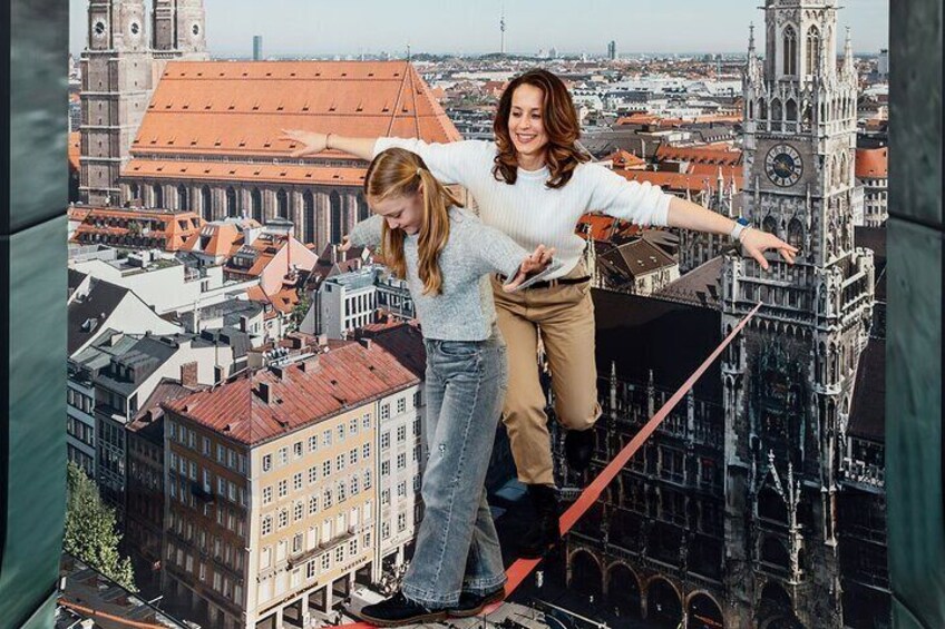 Slackline over Marienplatz 5