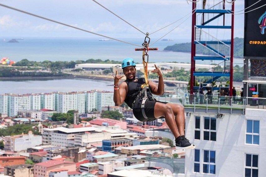 Zipline in Panama City. 2