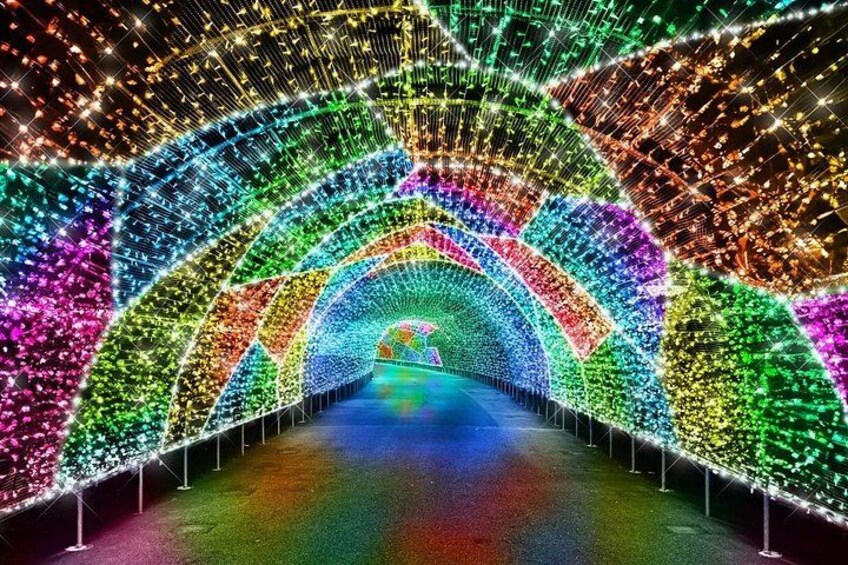 An illumination featuring LED lights inspired by the world's first gemstone colors 2